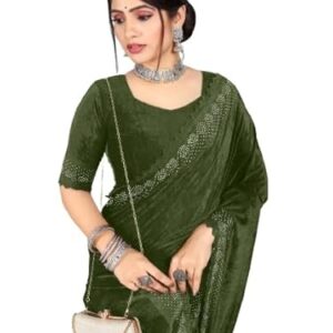 Women's Velvet Saree