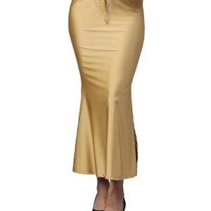 TWIN BIRDS Solid Coloured Silky Soft Stretchable Nylon Elastane/Shimmer Fabric Saree Shaper/Shapewear/Saree Silhouette for Women