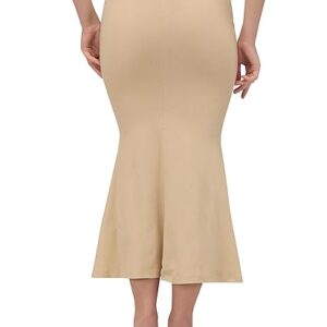 Mehrang Stretchable Saree Shapewear Petticoat for Women, Cotton Blended,Petticoat,Skirts for Women,Shape Wear Dress for Saree