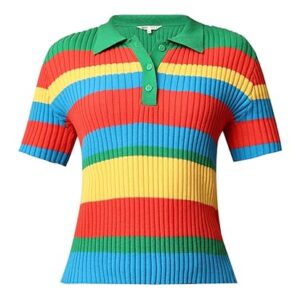 ONLY Women's Striped Regular Fit T-Shirt