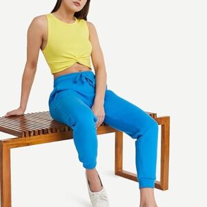 Amazon Brand - Symbol Women's Ankle Length Regular Fit Heavy Weight Winter Jogger Track Pants (Fleece)