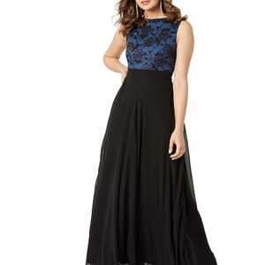 Miss Chase Women's Brick Red & Dusty Green Boat Neck Sleeveless Self Design Lace Overlaid Regular Dress