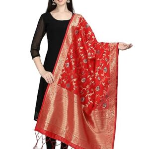 Women's Floral Silk Blend Dupatta