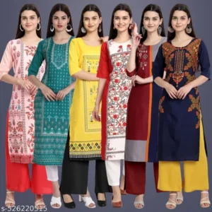 Premium Kurti Combo of 6 For Women