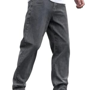 JAAR FASHION Loose Fit Jeans for Men – Oversized Mid Rise Baggy Denim Pants