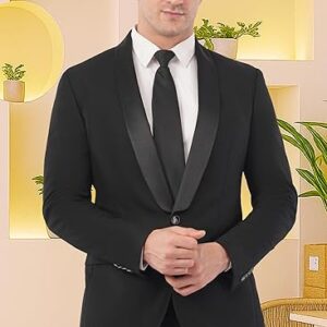 Men's Premium Tuxedo Blazer | Italian Slim Fit | Fully Lined | Shawl Collar | Stretchable Fabric | Designer Coat for Men | Suitable for All Occasions