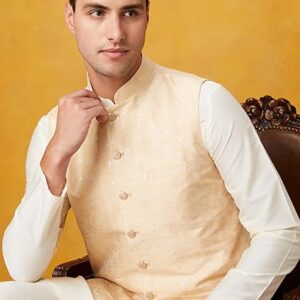 Premium Men's Festive Nehru Jacket Kurta Pyjama Set (3pcs)