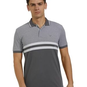 Allen Solly Men Polycotton Regular Fit Color Blocked Polo