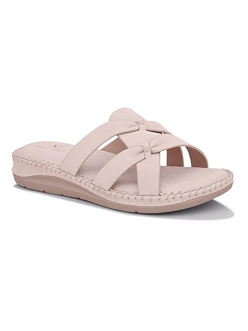 XE Looks Orthopedic Doctor Slippers – Cross-Strap Flat Sandals with Cushioned Sole and Trendy Design for Girls & Womens - Image 3