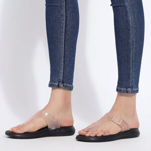 TRASE Women Flat Casual Slipper With Adjustable T- Strap Flip Flops | Soft, Flexible And Lightweight Footwear For Woman | Anti Skid | Fancy Chappal For Daily Use